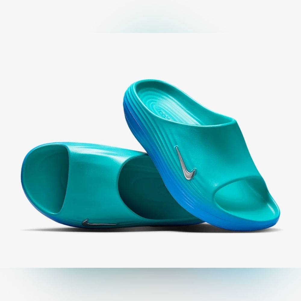 Nike Reaxtx Rejuven8 Slide Mens New Blue Slip-On Slide